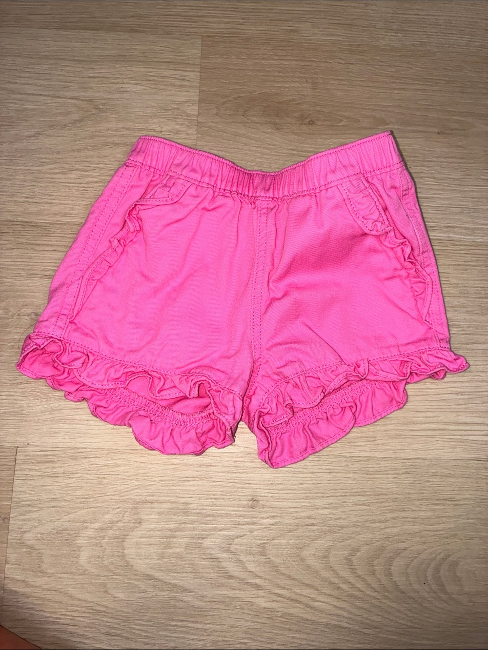 Crewcuts Hot Pink Ruffle Hem Girls' Shorts